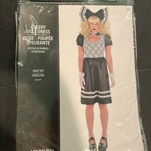 Creepy Doll dress Halloween Costume women’s Adult size Small